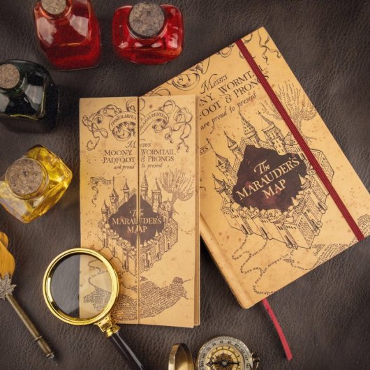 Caderno Dobrável Mapa do Maroto Cinereplicas Harry Potter
