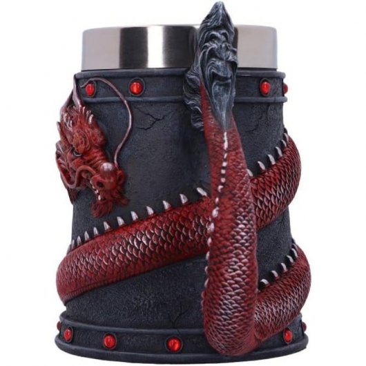 Nemesis Now Dragon Coil Roter Drachenkrug 16 cm
