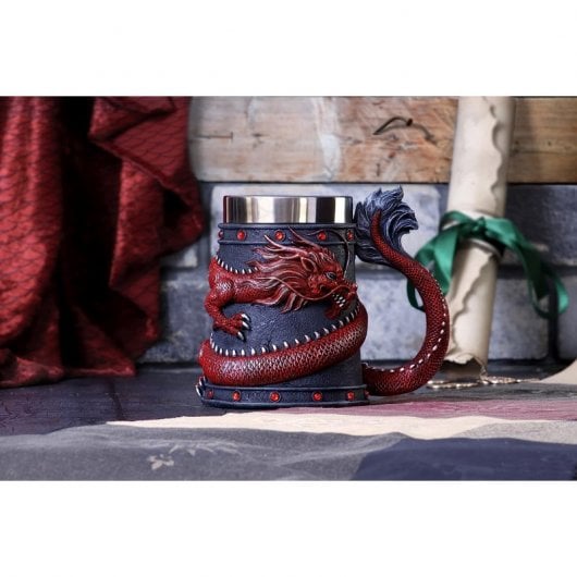 Nemesis Now Dragon Coil Roter Drachenkrug 16 cm