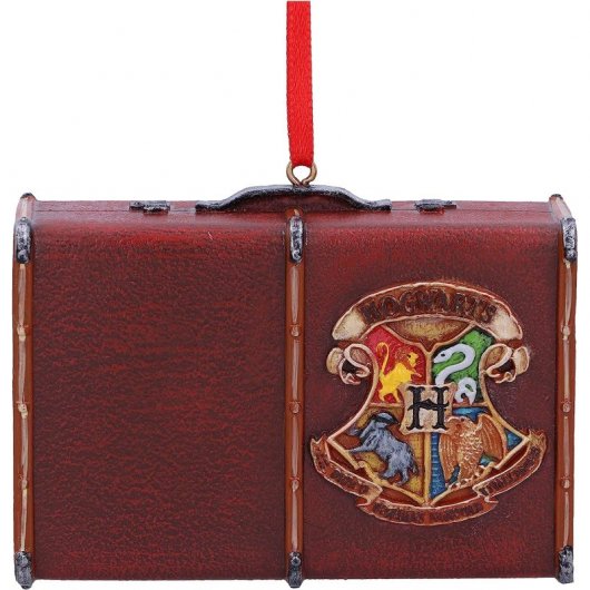 Nemesis Now Hogwarts Trunk Hanging Ornament oficialmente licenciado Harry Potter