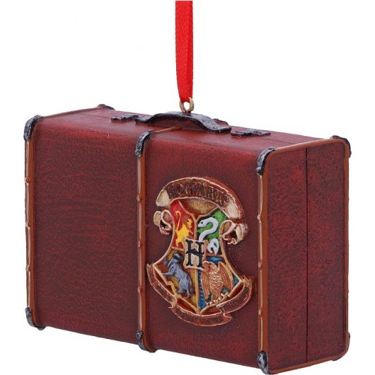 Nemesis Now Hogwarts Trunk Hanging Ornament oficialmente licenciado Harry Potter