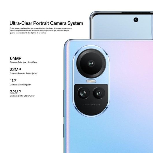 OPPO Reno10 5G 8GB 256GB 6.7" Bleu