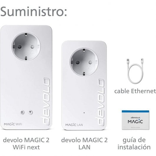 Devolo Magic 2 WiFi Starter Kit Conjunto com 2 Adaptadores Powerline