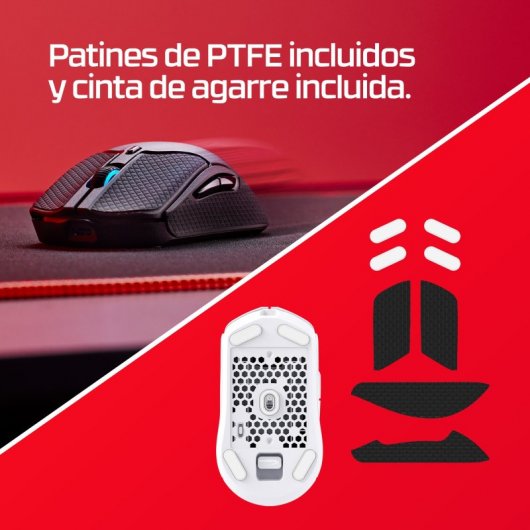 HyperX Pulsefire Haste 2 Wireless Ratón Gaming Inalámbrico RGB 26000 DPI Blanco