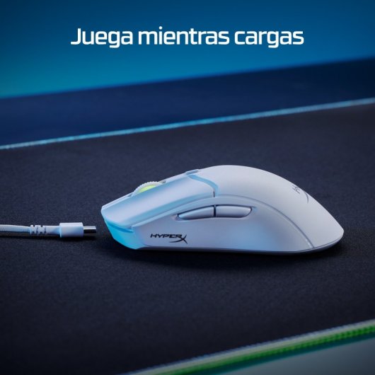 HyperX Pulsefire Haste 2 Wireless Ratón Gaming Inalámbrico RGB 26000 DPI Blanco