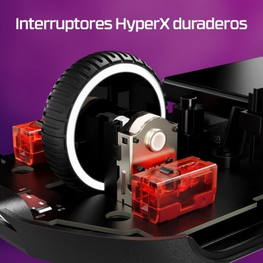 HyperX Pulsefire Haste 2 Wireless Ratón Gaming Inalámbrico RGB 26000 DPI Negro