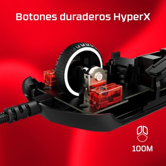 HyperX Pulsefire Haste 2 Ratón Gaming RGB 26000 DPI Blanco
