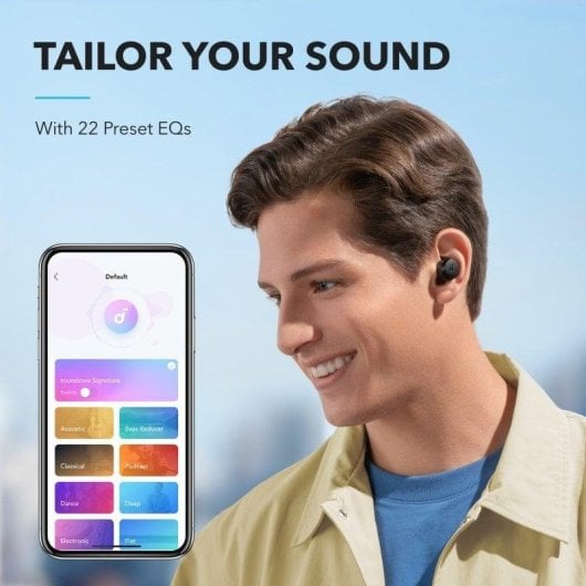 Auriculares Soundcore A25i inalámbricos Bluetooth con micrófono, IPX5 y estuche negro