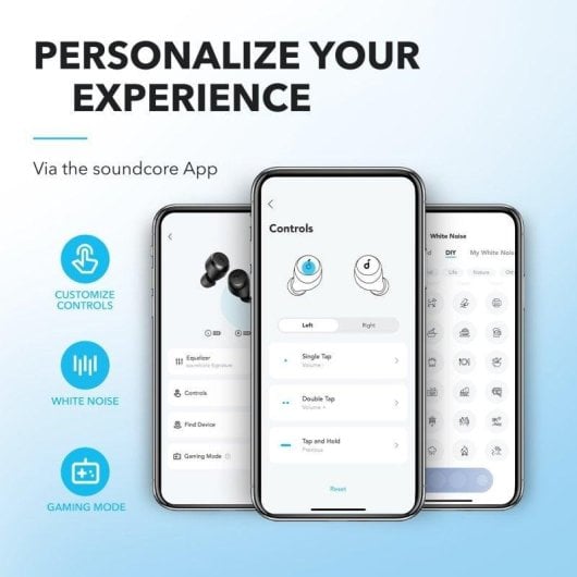 Auriculares Soundcore A25i inalámbricos Bluetooth con micrófono, IPX5 y estuche negro
