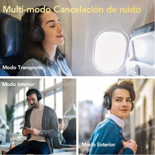 Cuffie wireless Soundcore Life Tune con microfono nere
