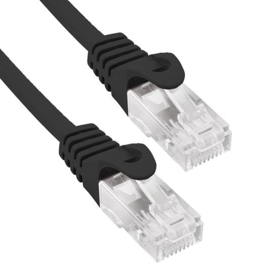 Cavo di rete Phasak PHK 1701 Cat.6 RJ45 UTP 1m Nero CCA AWG26