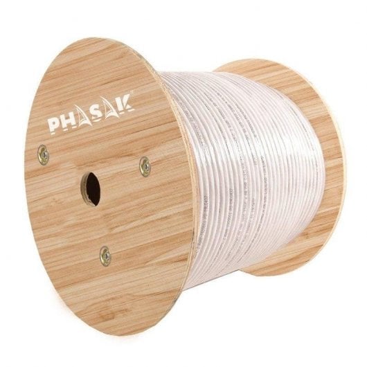 Phasak PHR 660 RJ45 SFTP Cat.6 Bobine de câble 305m Gris