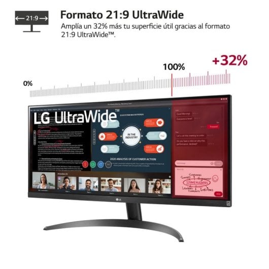 LG UltraWide 26WQ500-B 25,7" LED IPS UWFHD 75Hz Sincronizzazione libera