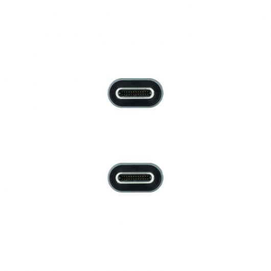 Nanocable 10.01.4303 cavo USB 3 m USB 3.2 Gen 2 (3.1 Gen 2) USB C Nero, Grigio