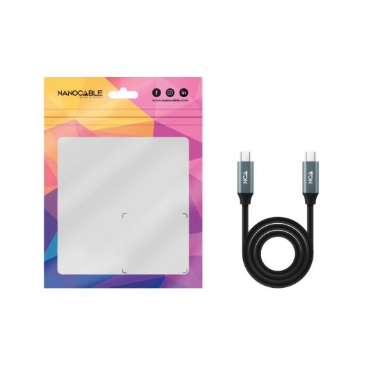 Nanocable Cable USB 3.2 Gen2 3m Negro/Gris