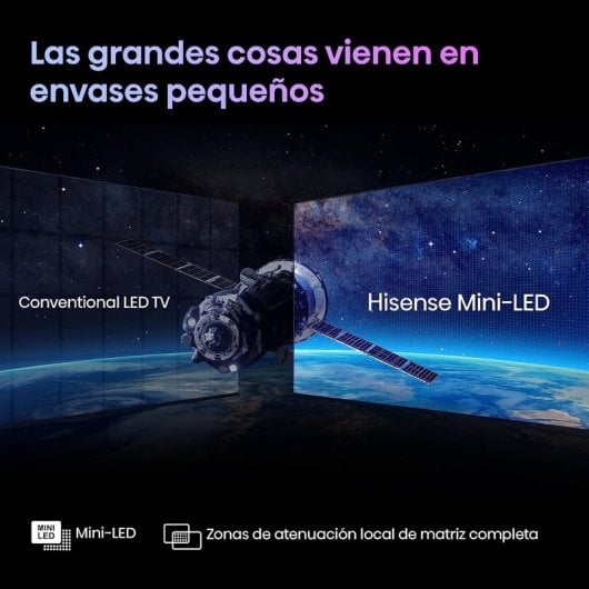 Smart TV Hisense 65U7KQ Mini LED Ultra HD 4K HDR10+ da 65".