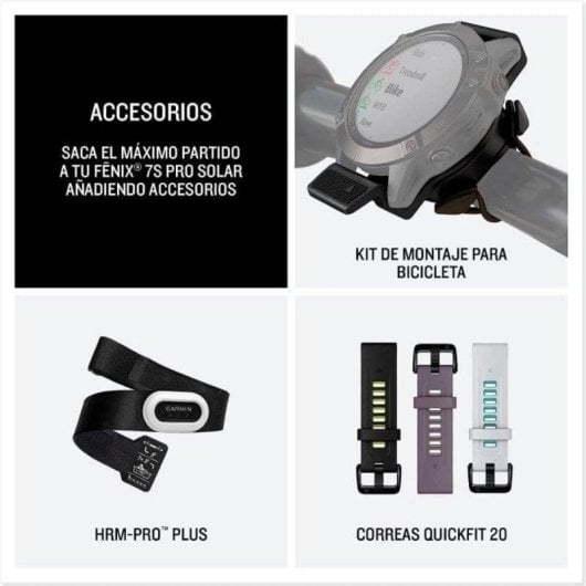 Garmin Fēnix 7S Pro GPS NFC Bluetooth 42mm MIP Silber Grafit M 10ATM SpO2 Puls Schlaf Blutdruck