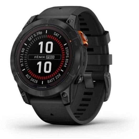 Garmin fēnix 7 Pro Solar Edition Bluetooth NFC GPS 47mm MIP Preto 22 dias 10ATM SpO2
