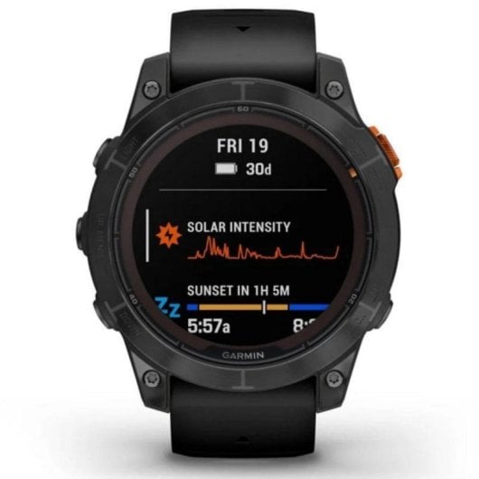 Garmin fēnix 7 Pro Solar Edition Bluetooth GPS NFC 47mm MIP Preto 22 Dias 10ATM SpO2 Pulsómetro