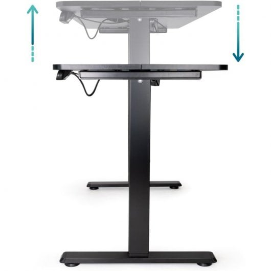 TooQ TQESSD22-BK Origami Mesa de Escritorio Eléctrica Ajustable Elevable Negra