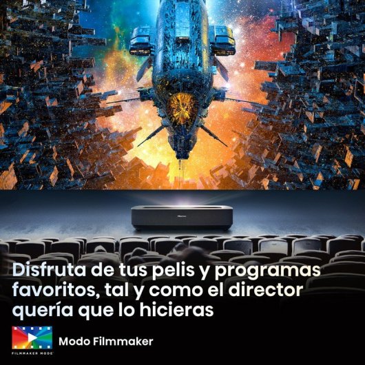 Hisense PL1SE Proyector de Alcance Ultracorto Láser ANSI DLP UltraHD 4K 2100 Lúmenes