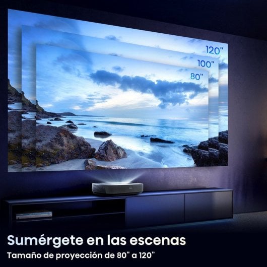Hisense PL1SE Proyector de Alcance Ultracorto Láser ANSI DLP UltraHD 4K 2100 Lúmenes