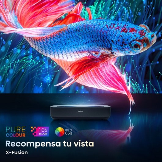 Hisense PL1SE Proyector de Alcance Ultracorto Láser ANSI DLP UltraHD 4K 2100 Lúmenes