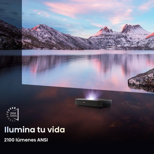 Hisense PL1SE Proyector de Alcance Ultracorto Láser ANSI DLP UltraHD 4K 2100 Lúmenes