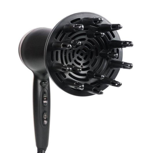 Secador de Cabelo Iónico Tristar HD-2450 2200W 3 Temperaturas 2 Velocidades com Difusor Preto