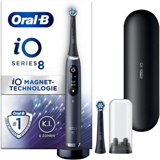 Oral-B iO 8 Cepillo de Dientes + Estuche + 2 Cabezales
