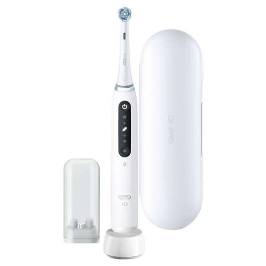 Escova de Dentes Oscilante Rotativa Oral-B iO5 5 Modos Sensor de Pressão 1 Cabeça Estojo Temporizador Inteligência Artificial