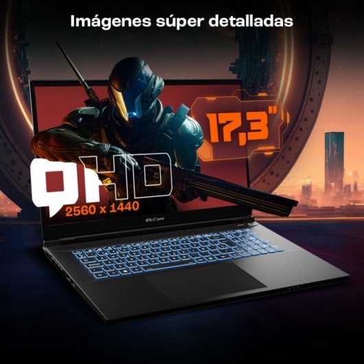 PcCom Revolt 4070 QHD Intel Core i7-13700HX/32GB/500GB SSD/RTX 4070/17.3" + Windows 11 Home