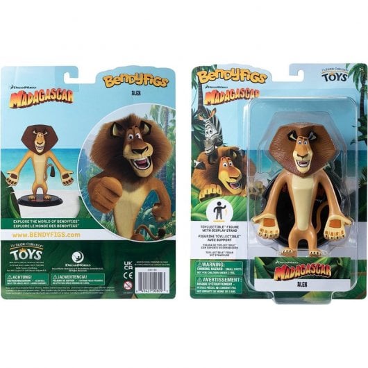 Noble Collection Madagascar Alex Flexible Figur 15 cm