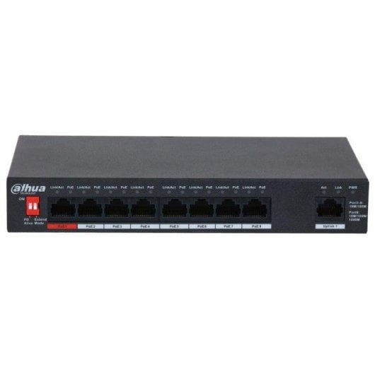 Switch Dahua Technology DH-PFS3009-8ET1GT-96 8 ports PoE Fast Ethernet + 1 Gigabit