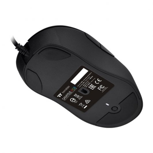 Thermaltake DAMYSUS RGB Mouse da gioco ottico ergonomico RGB 16000 DPI Nero