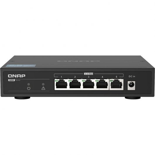 QNAP QSW-1105-5T Switch não gerenciável 5 portas Gigabit Ethernet preto