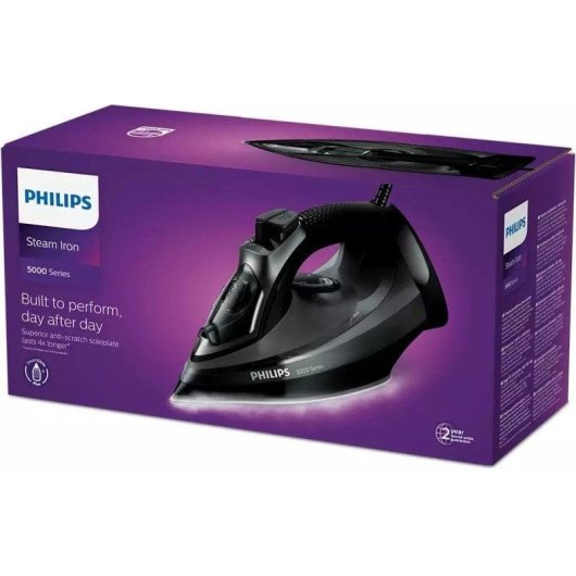 Fer à vapeur Philips 5000 Series DST5040/80 2600W SteamGlide Plus Noir