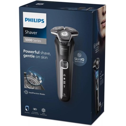 Rasoir pour Visage Philips Shaver Series 5000 S5898/35 Sans Fil 60min Sec et Humide 3 Têtes