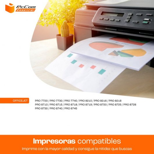 Pccom Essential HP 953XL Cartucho Tinta Compatible Cian