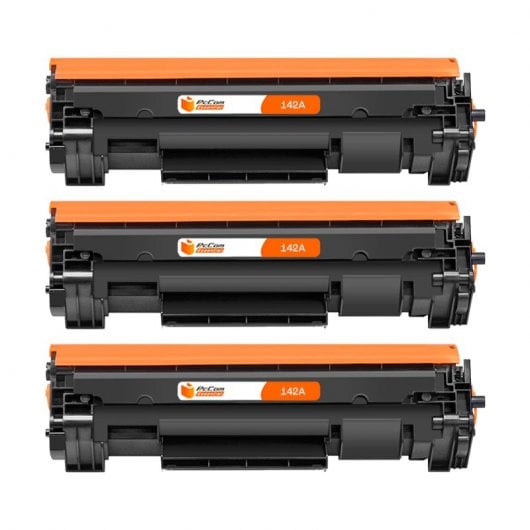 Pccom Essential HP 142A/W1420A Tóner Compatible Negro Pack 3