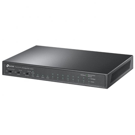 Switch non gestito TP-Link TL-SL1311P 8 porte Fast Ethernet PoE 2 porte Gigabit 1 porta SFP