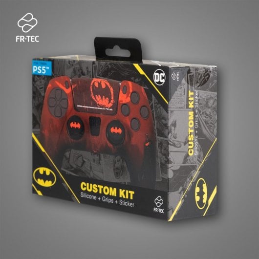 FR-TEC Batman Silicona + Grips + Sticker para PS5