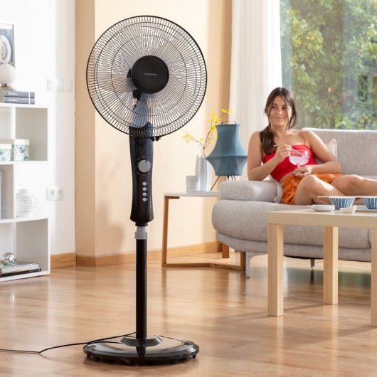 Innovagoods Breezinn Ventilador de Pie 45W Negro