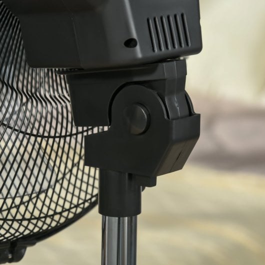 Homcom Ventilador de Pie Oscilante con Nebulizador 90W Negro