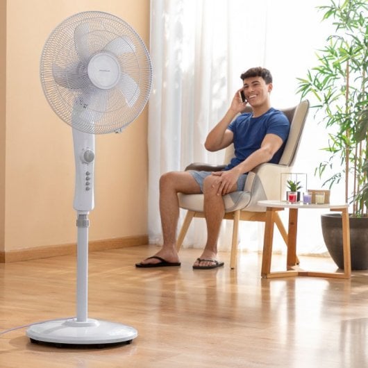 Ventilateur sur pied Innovagoods Freshinn 45W blanc