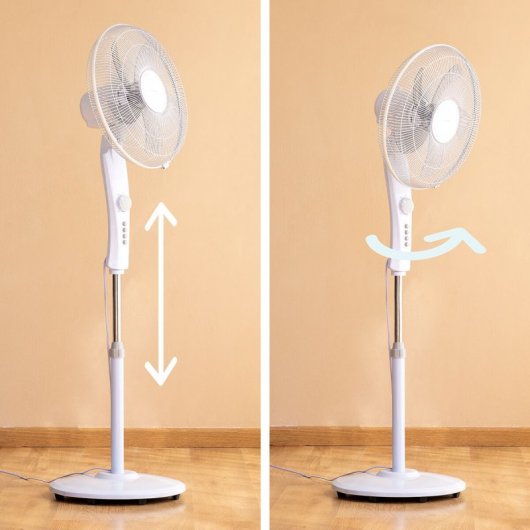 Ventilateur sur pied Innovagoods Freshinn 45W blanc
