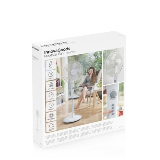 Ventilateur sur pied Innovagoods Freshinn 45W blanc