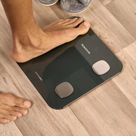 Balança Inteligente Taurus Inception Connect Até 180kg 10 Índices Bluetooth Ecrã LCD