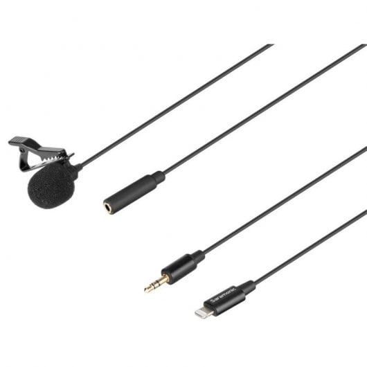 Saramonic LavMicro U1A Microfone de Lapela Lighting 2m Preto