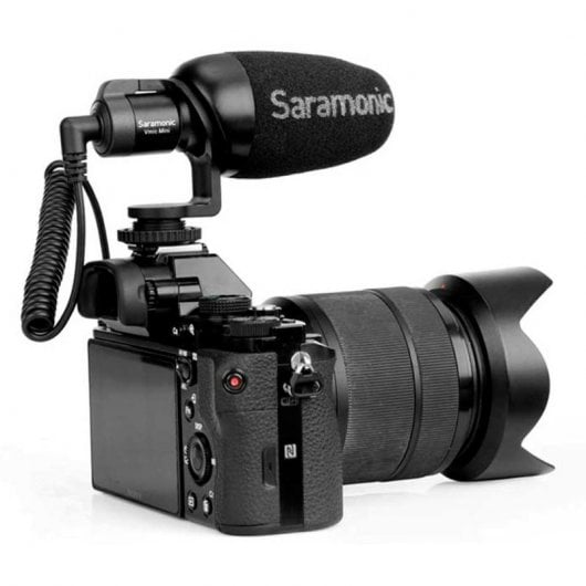 Saramonic Vmic Mini Microfone TRS de Condensador para Câmaras DLSR